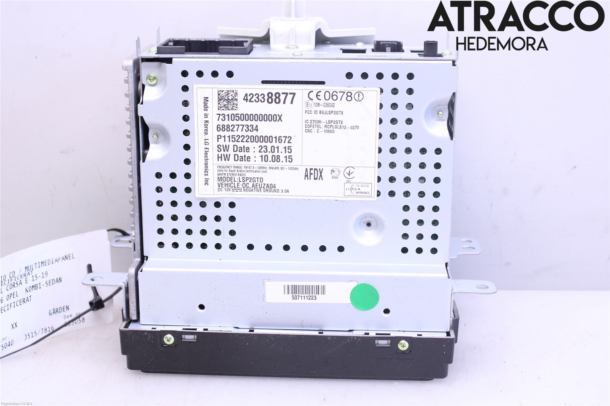 Opel CORSA E 15-19 Cd Radio - Multimediapanel