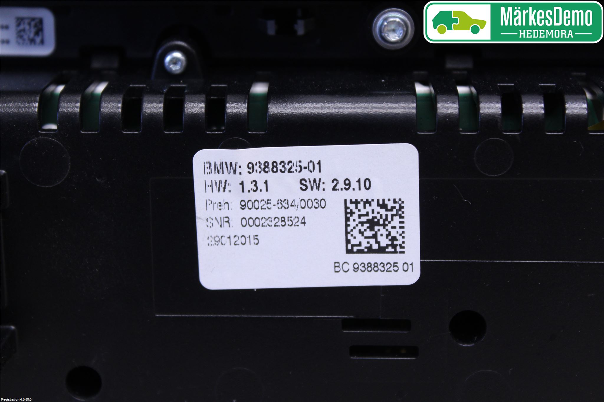 BMW 5 F10/F11/F18 09-17 Ac Styrenhet Ac Manöveren