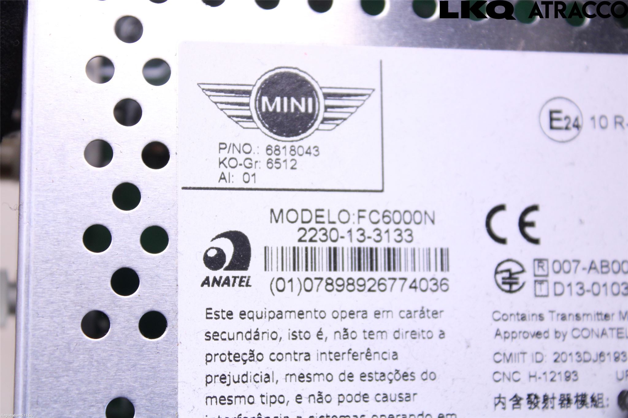 Mini ONE/COOPER 3DR F56 14-24 Cd Radio - Multimediapanel
