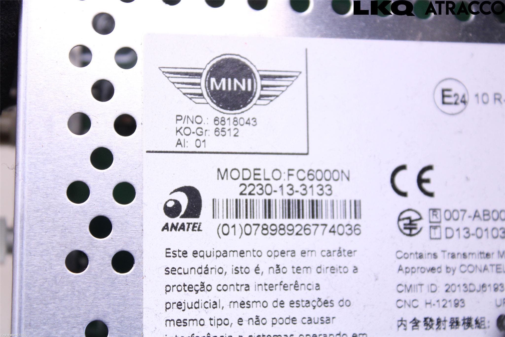 Mini ONE/COOPER 3DR F56 14-24 Cd Radio - Multimediapanel