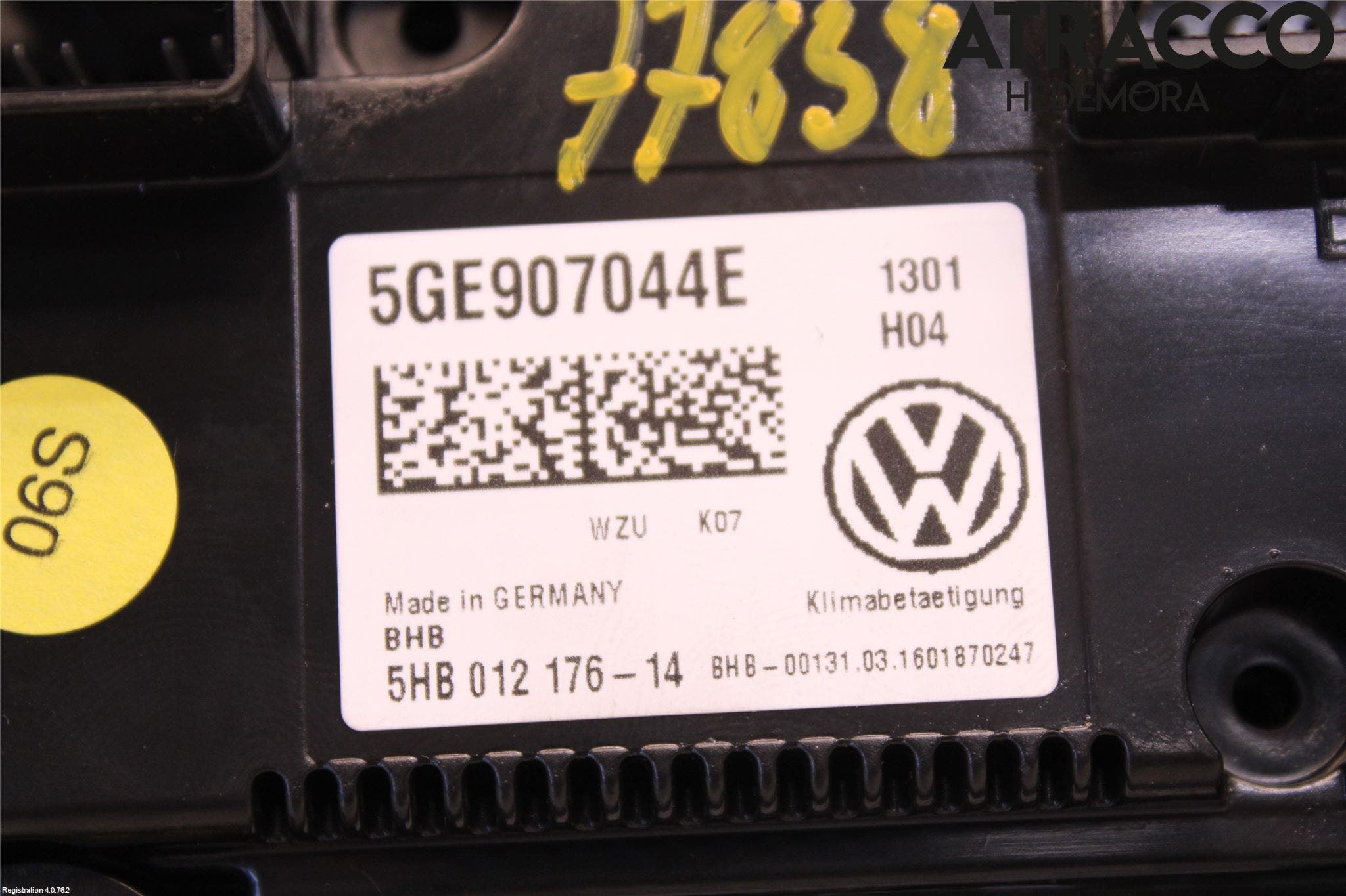 Volkswagen VW PASSAT 15-19 Ac Styrenhet Ac Manöveren