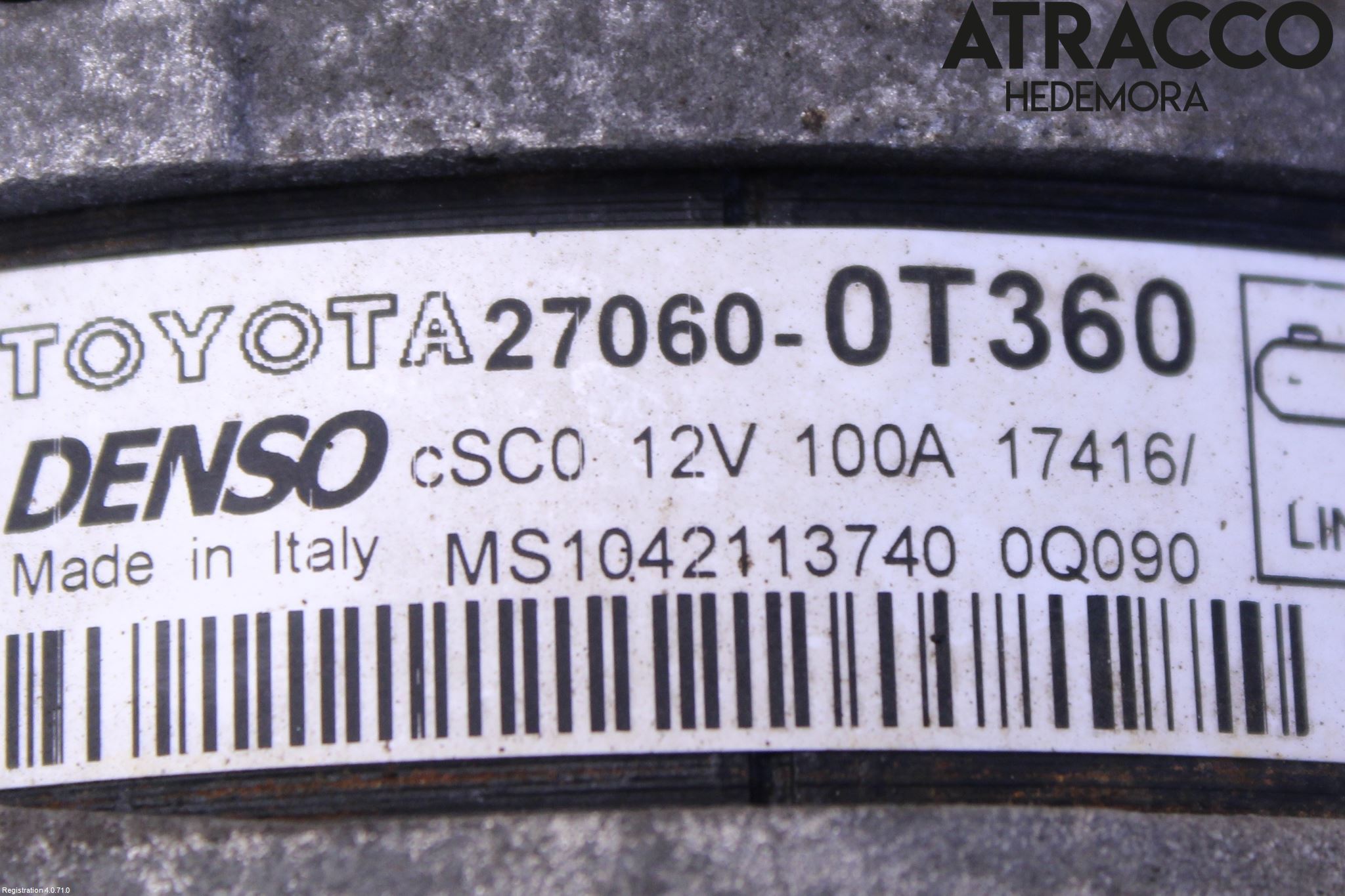 Toyota AVENSIS 16-18 Generator