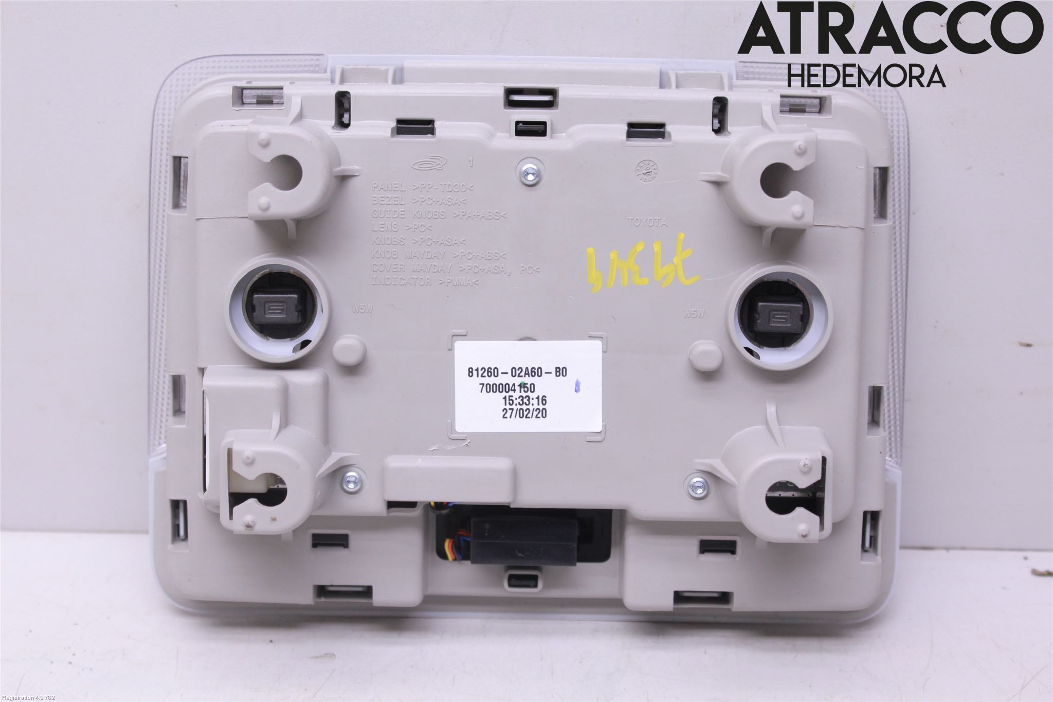 Toyota COROLLA 19- Innerbelysning