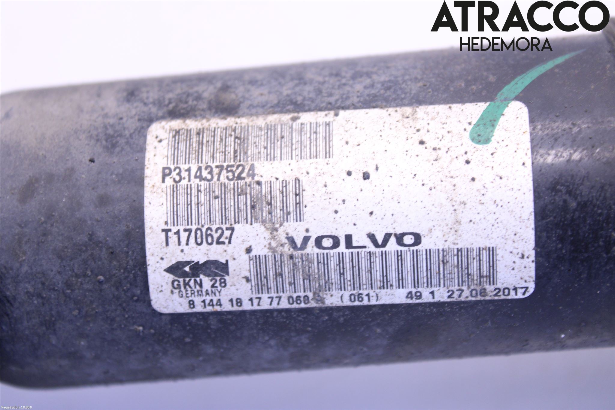 Volvo S60 CROSS COUNTRY 16-19 Drivaxel Fram Höger