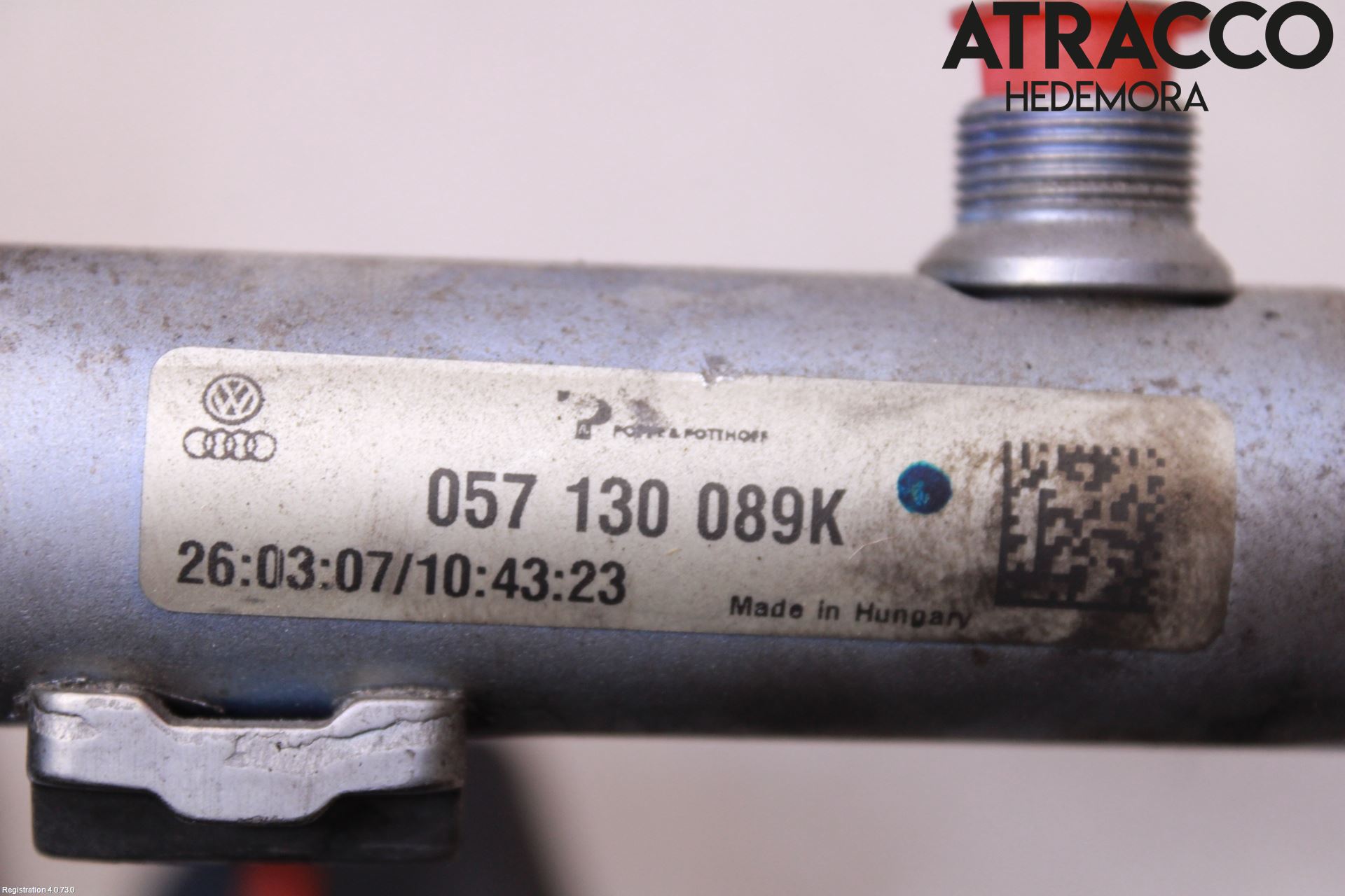 Audi A8/S8 4E  02-09 Injspridarrör