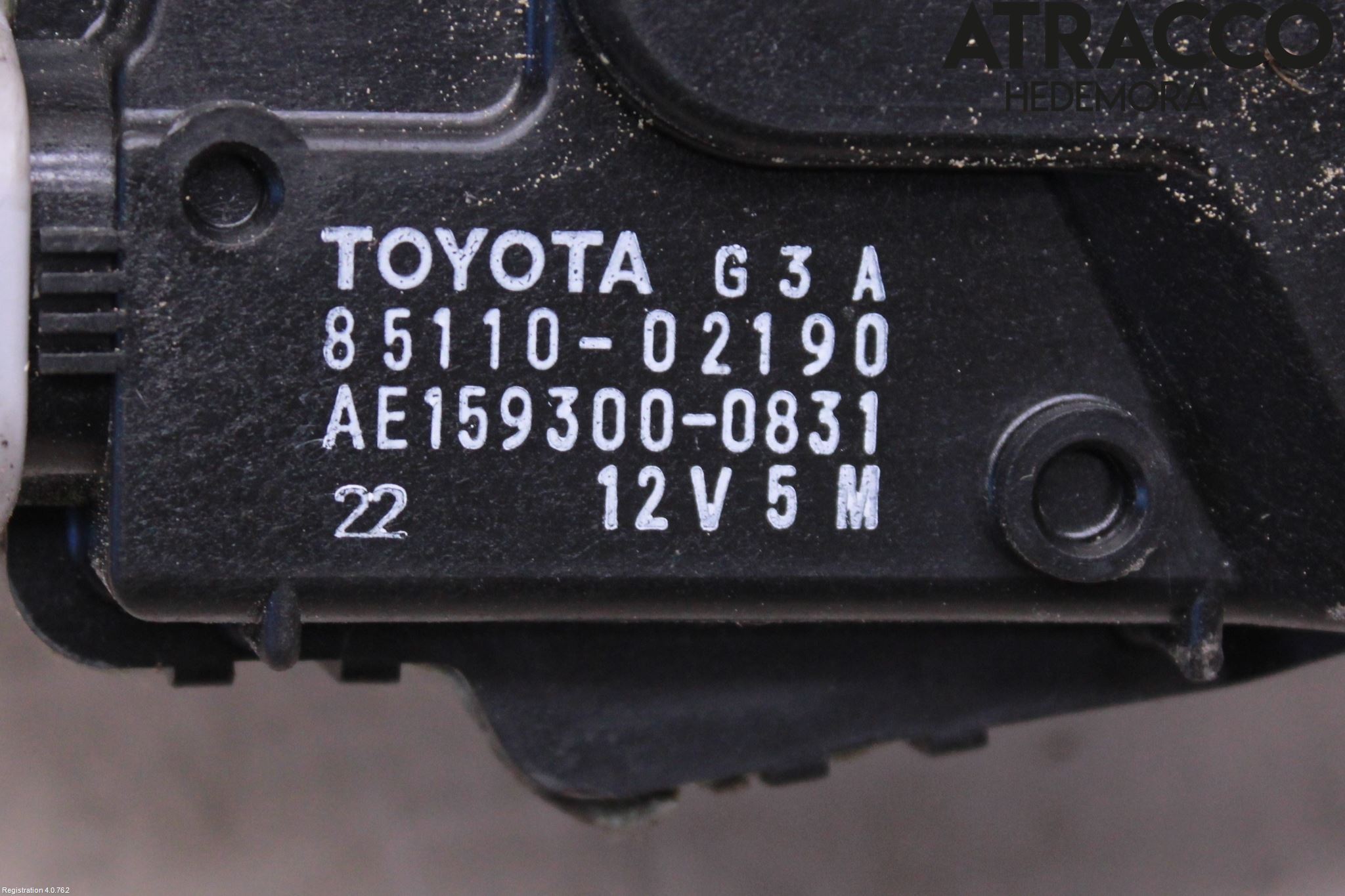 Toyota AURIS 10-12 Torkarmotor Vindruta