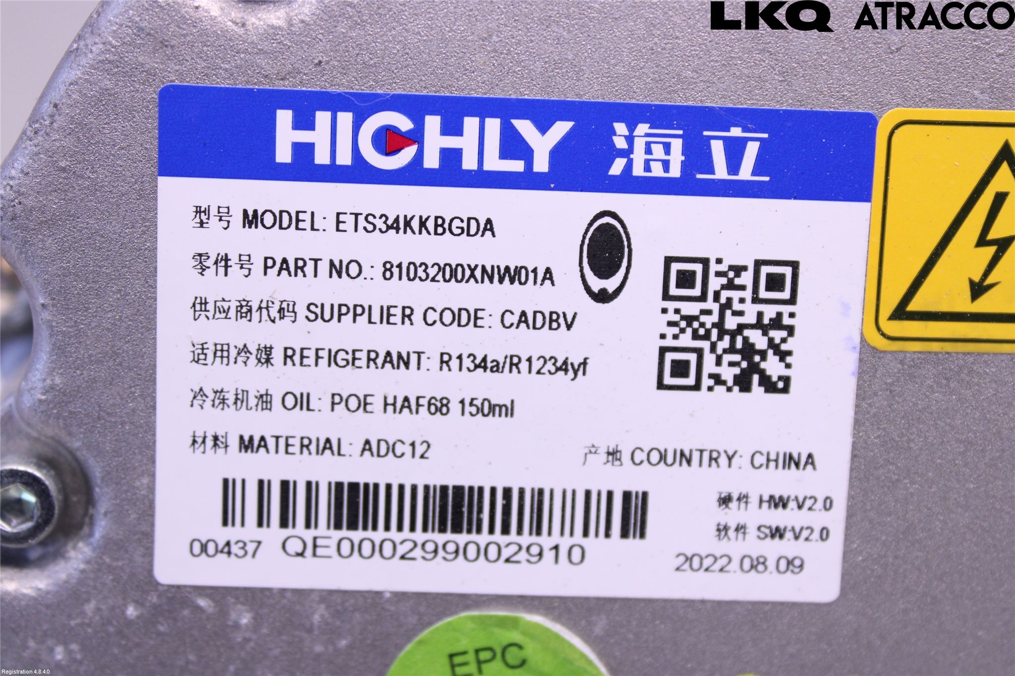 Ora FUNKY CAT 22-23 Ac Kompressor