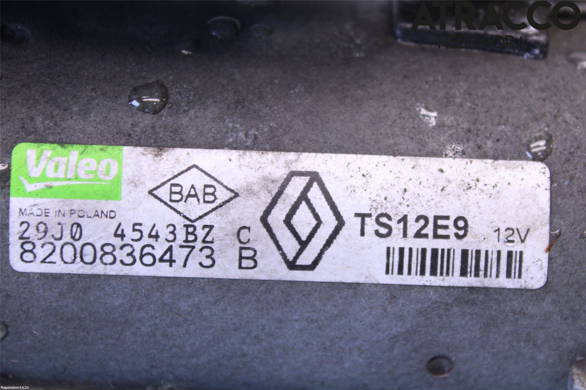 Renault MEGANE III 09-15 Startmotor Diesel