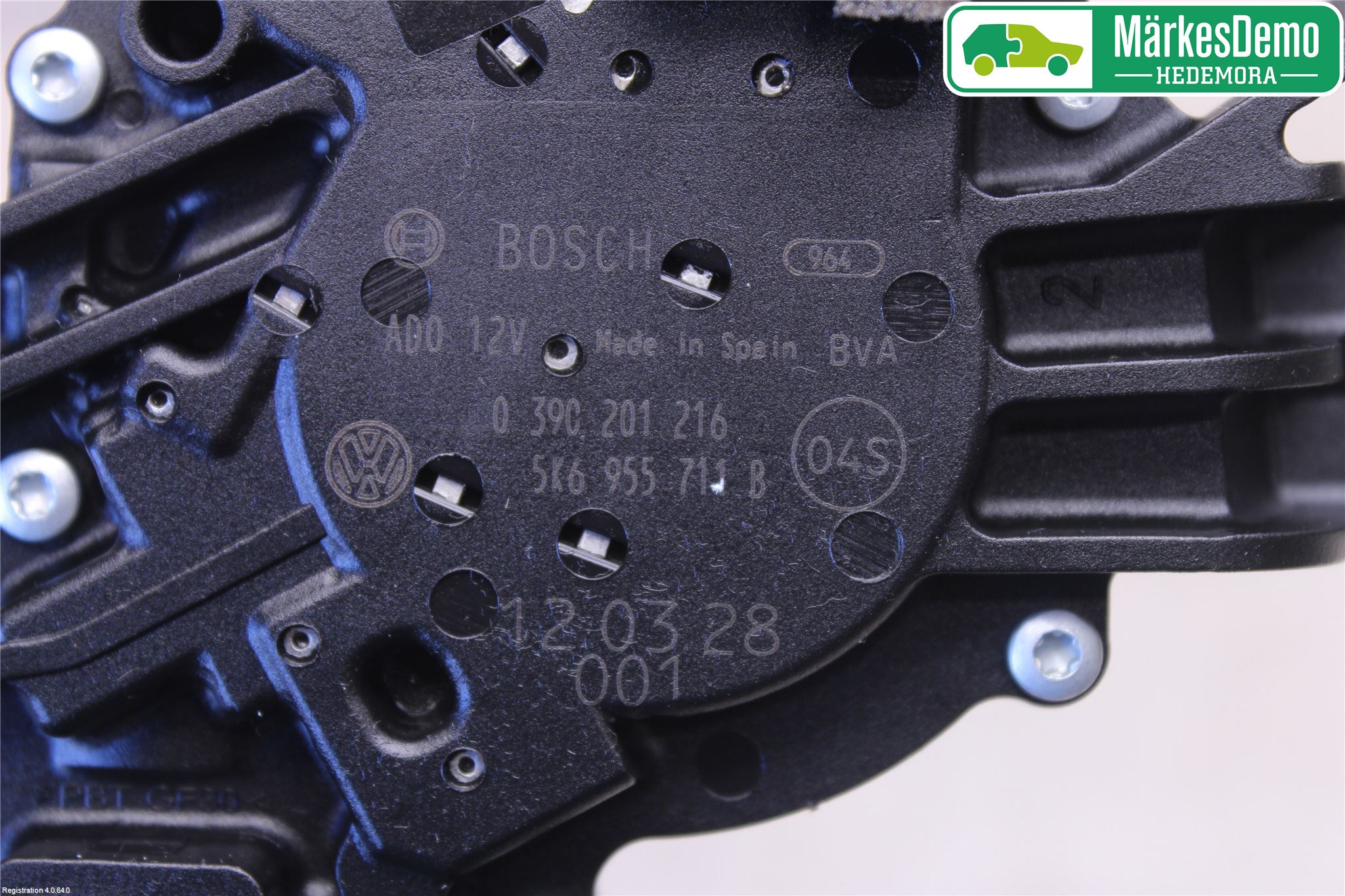 Volkswagen VW GOLF VI 09-13 Torkarmotor Baklucka