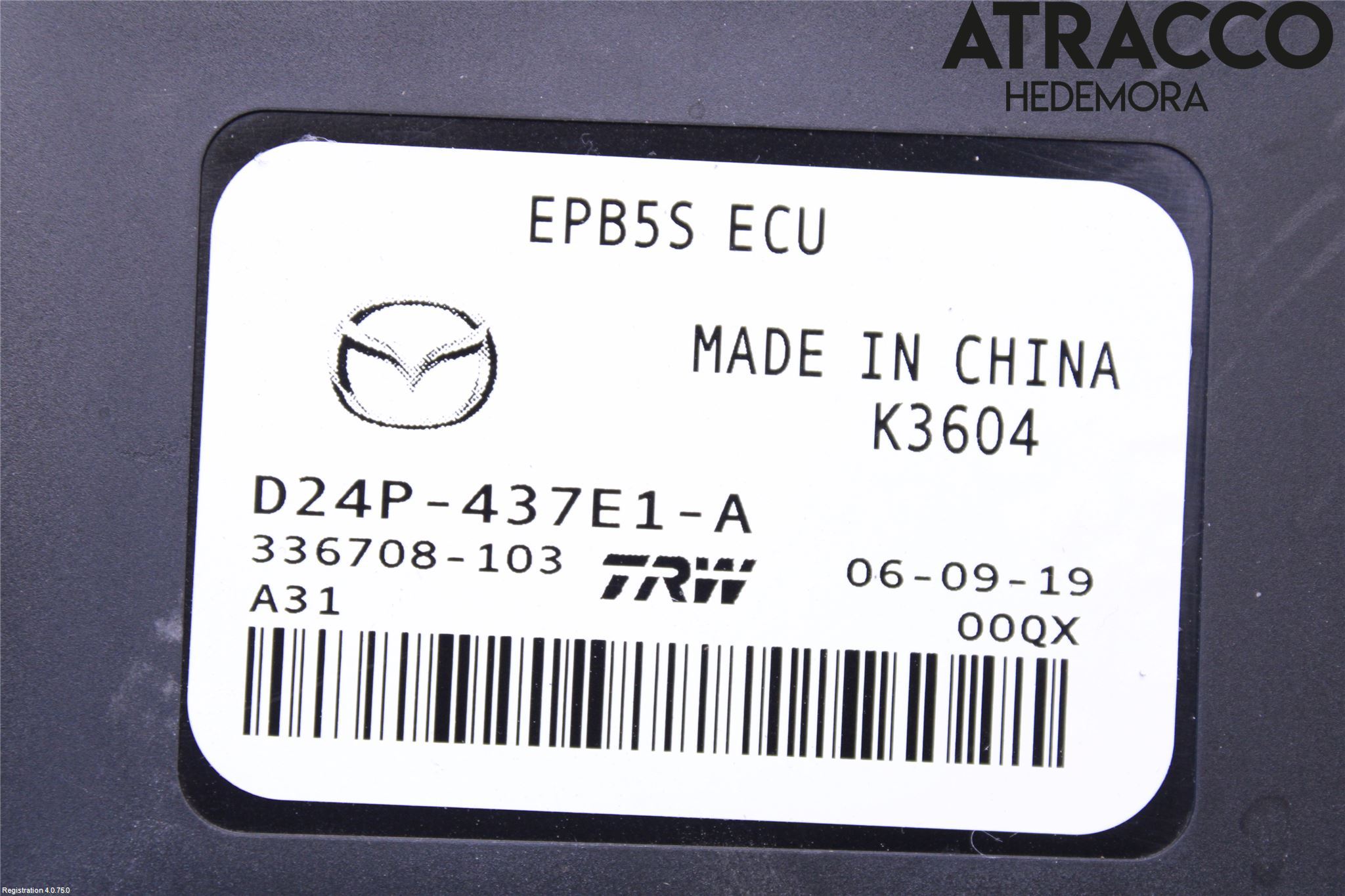 Mazda CX-3 Styrenhet Parkbroms Epb