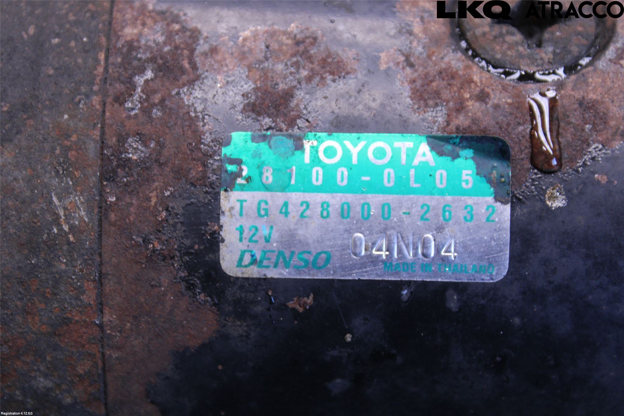 Toyota HILUX 05-16 Startmotor Diesel