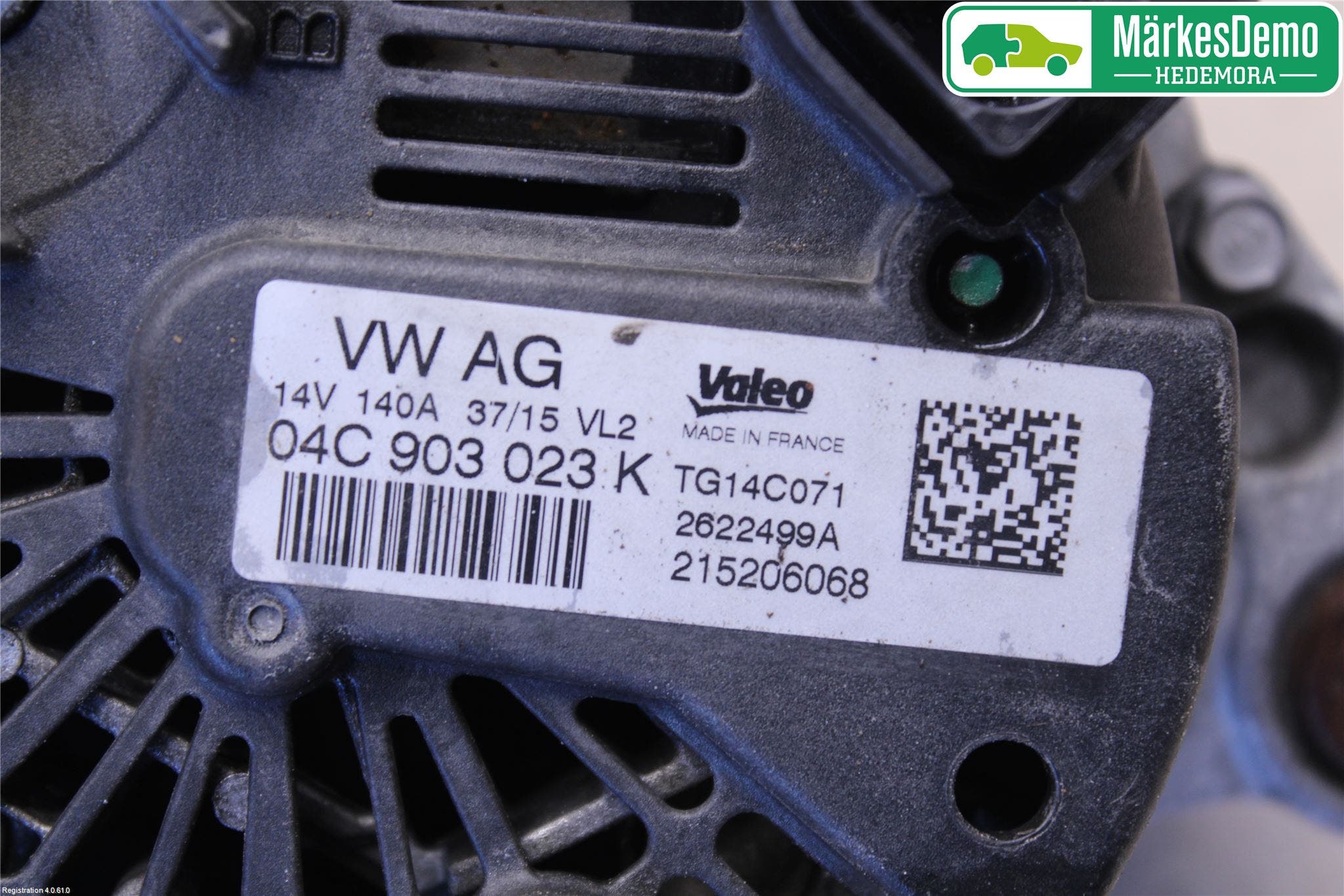 Volkswagen VW GOLF / E-GOLF VII 13-20 Generator