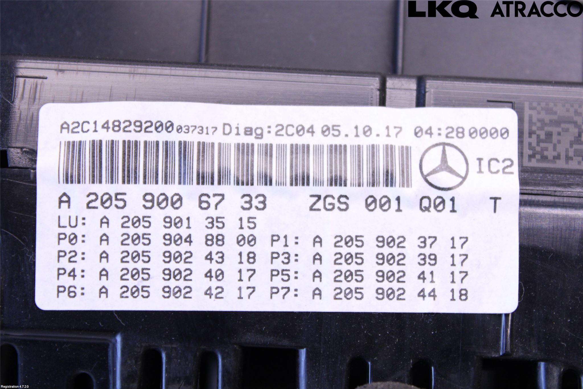 Mercedes-Benz MB C-KLASS (W205) 14-21 Instrument Komb