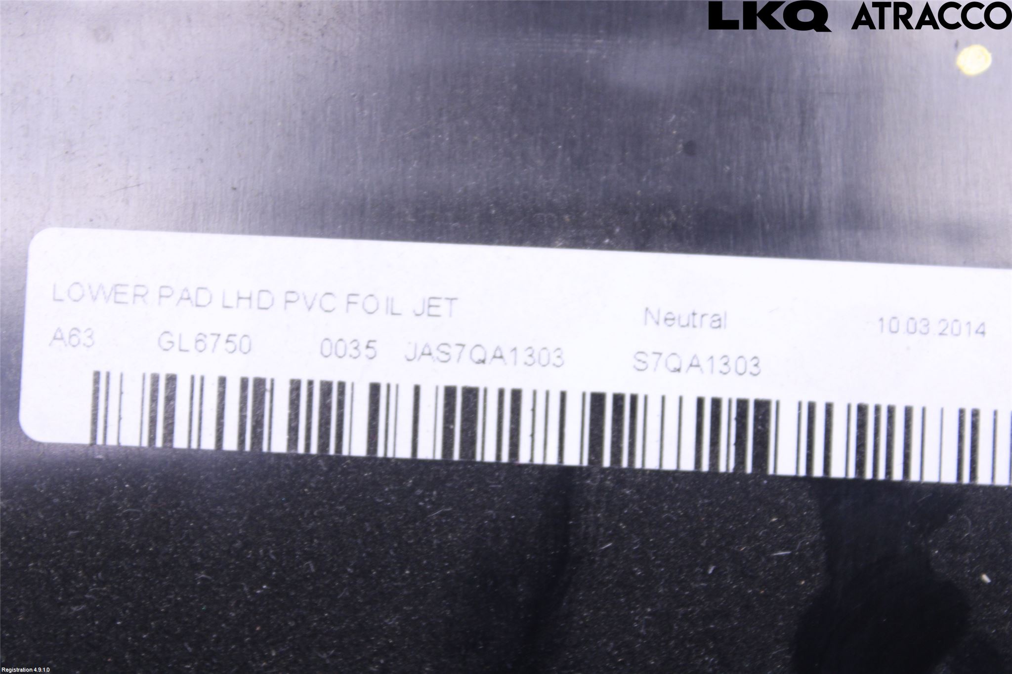 Jaguar F-TYPE Instrumentbräda Sparkskydd