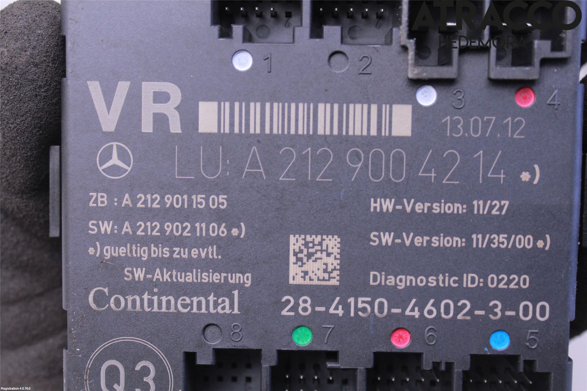 Mercedes-Benz MB GLK-KLASS (X204) 08-16 Styrenhet Dörr