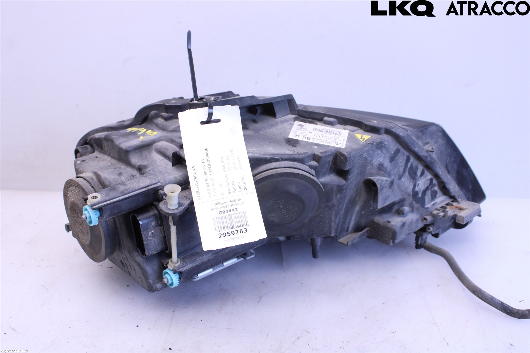 Audi A3/S3 05-13 Strålkastare Vänster