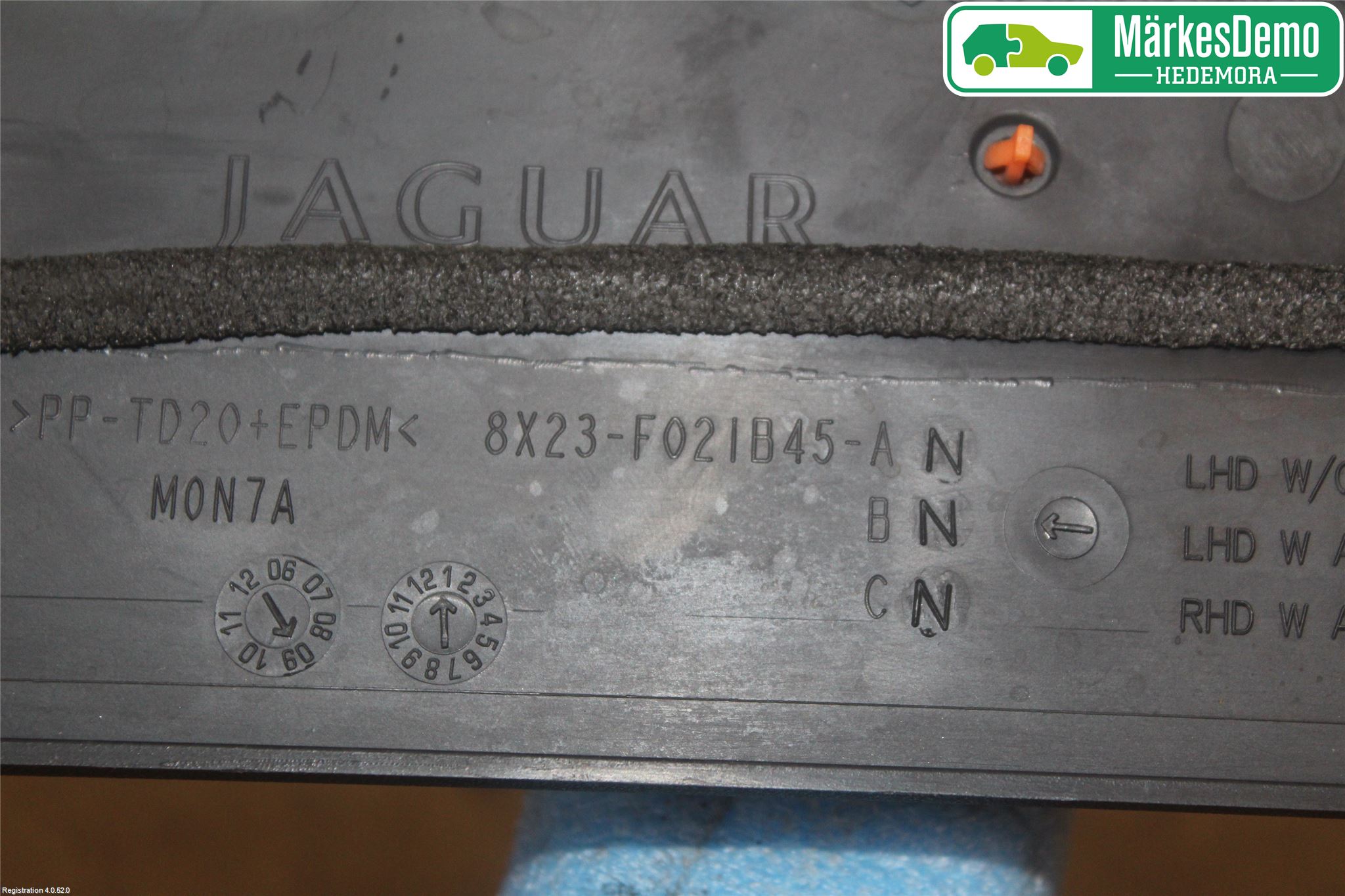 Jaguar XF 08-15 Torpedplåt-Torpedplast