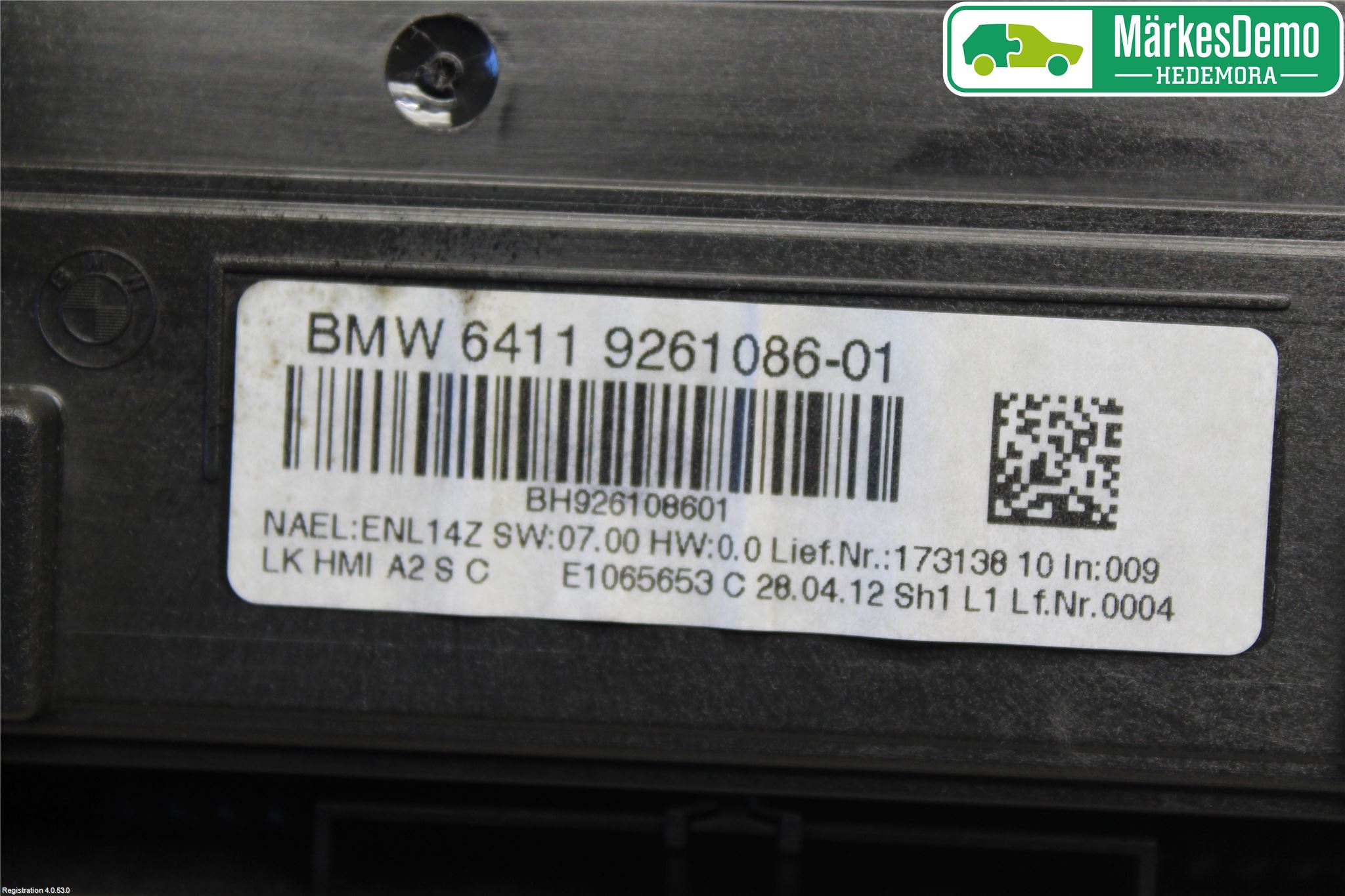 BMW 3 F30/F31/F80 12-19 Ac Styrenhet Ac Manöveren