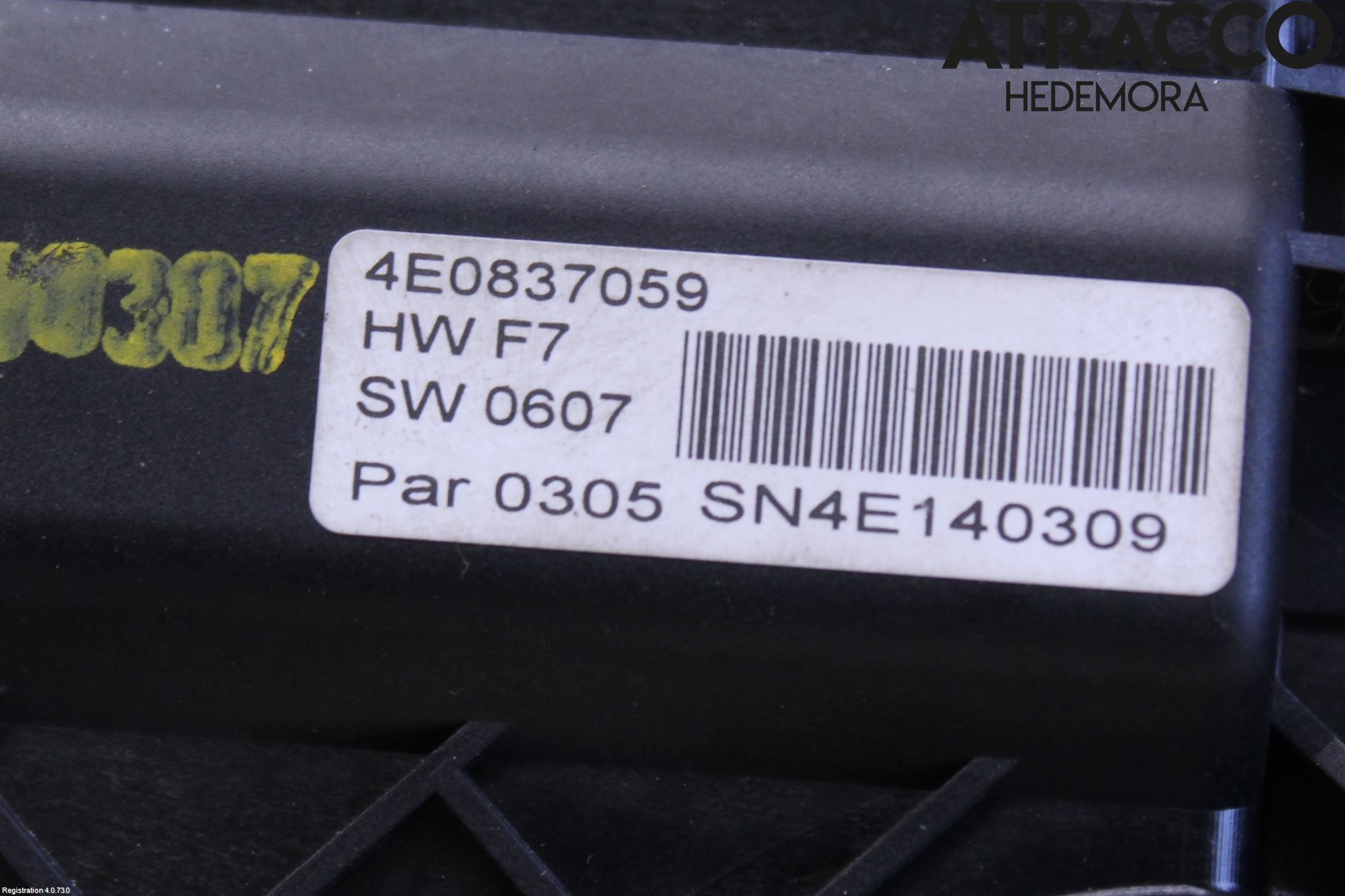 Audi A8/S8 4E  02-09 Låskista-Dörrlås