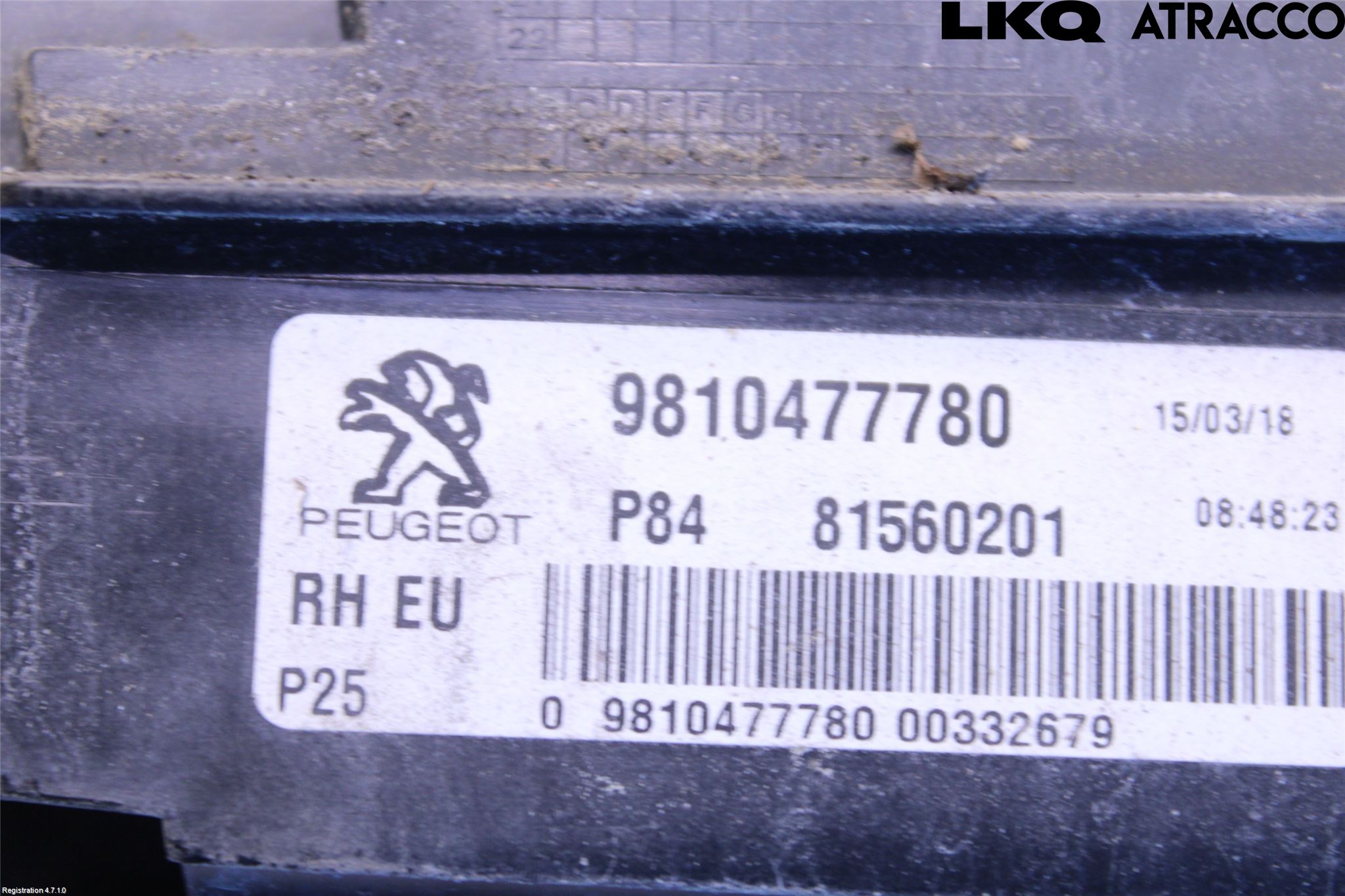 Peugeot 3008 17-24 Bakljus Lucka Hö