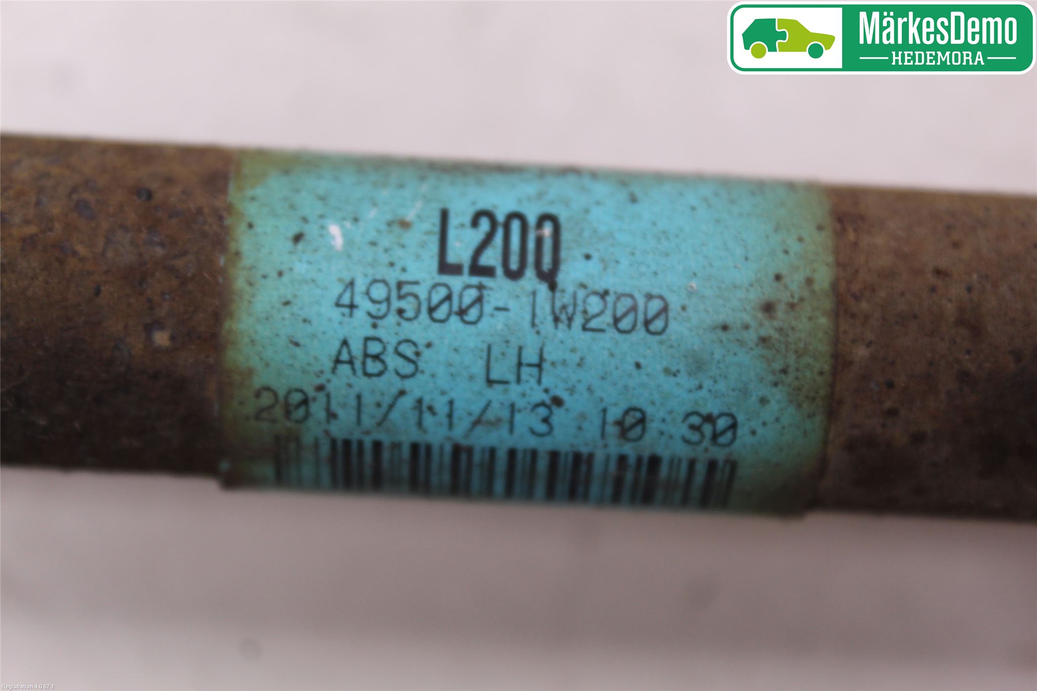 Kia RIO 12-16 Drivaxel Fram Vänster