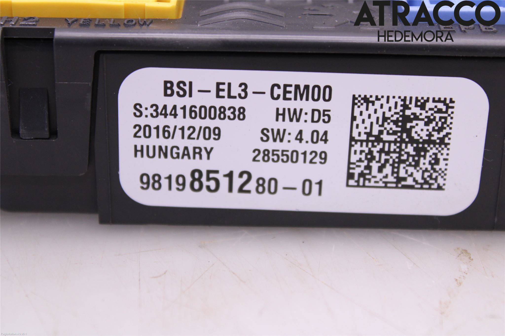 Citroen C3 10-17 Säkringsdosa-Elcentral