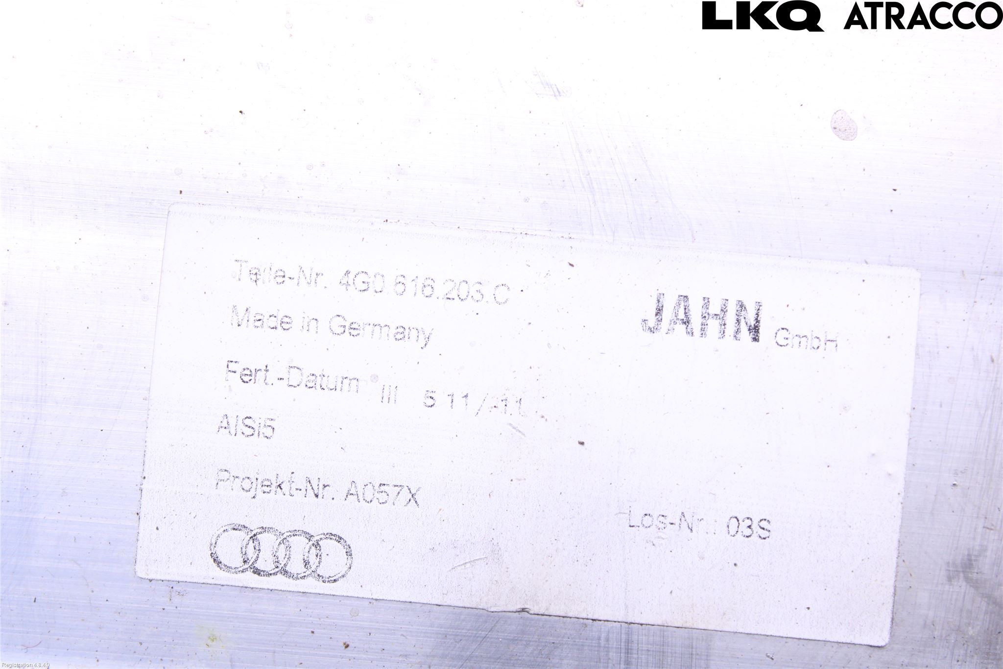 Audi A6/S6 4G 11-18 Nivå/Luftförändring Trycktank