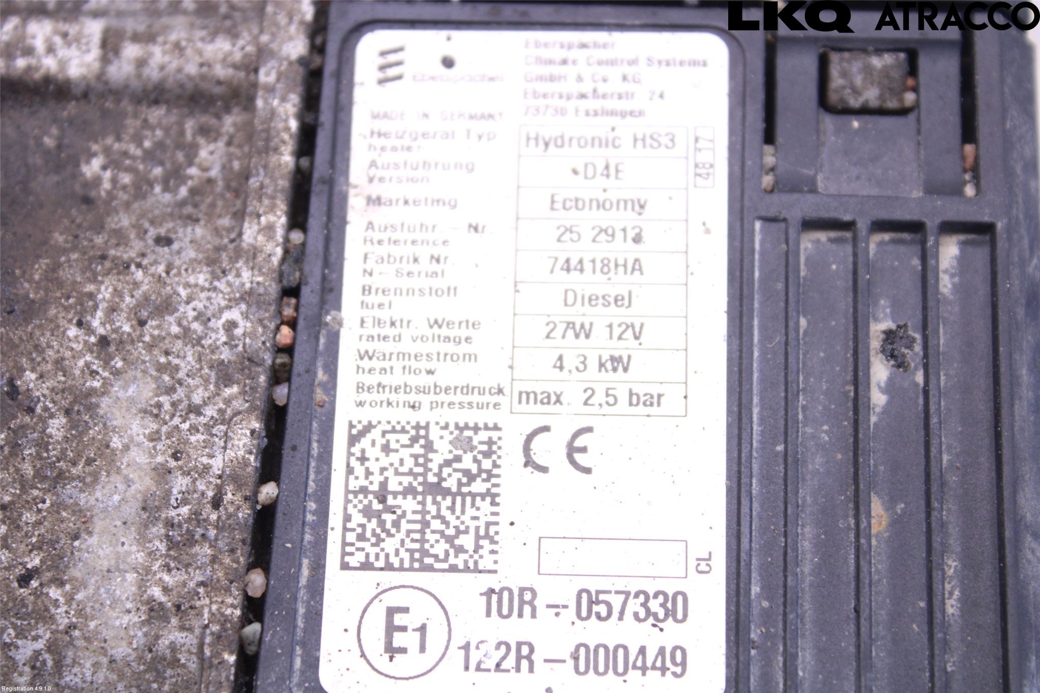 Renault ALASKAN 18-20 Dieselvärmare