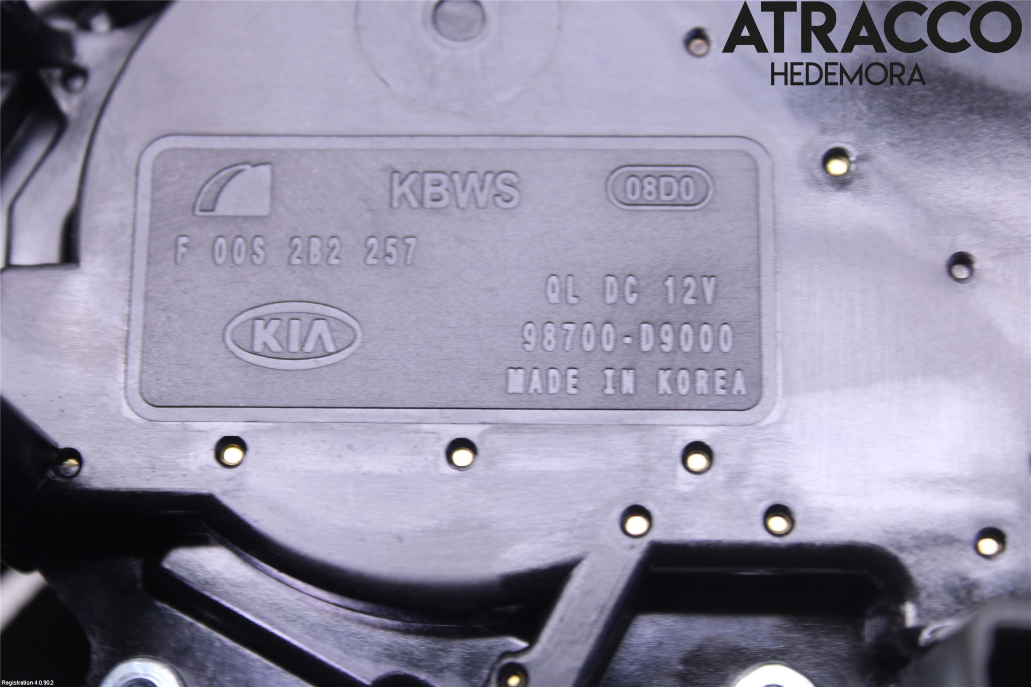 Kia SPORTAGE (QL) 16-21 Torkarmotor Baklucka