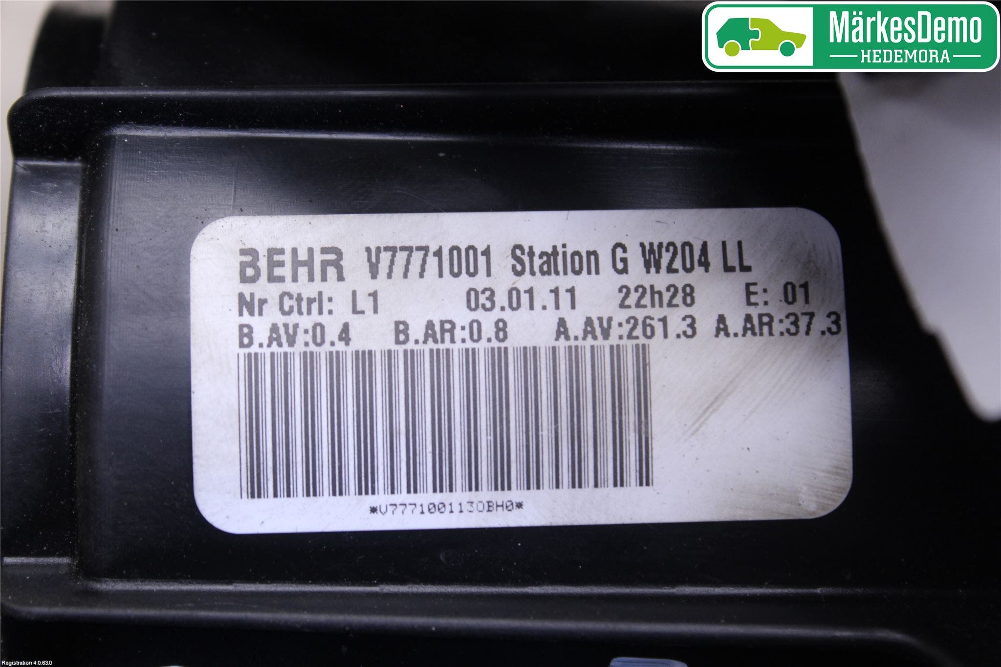 Mercedes-Benz MB C-KLASS (W204) 07-15 Ac Värmefläkt