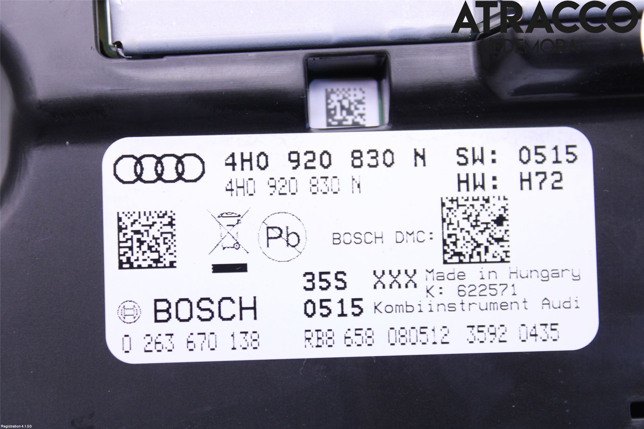 Audi A8/S8 4H 10-17 Instrument Komb