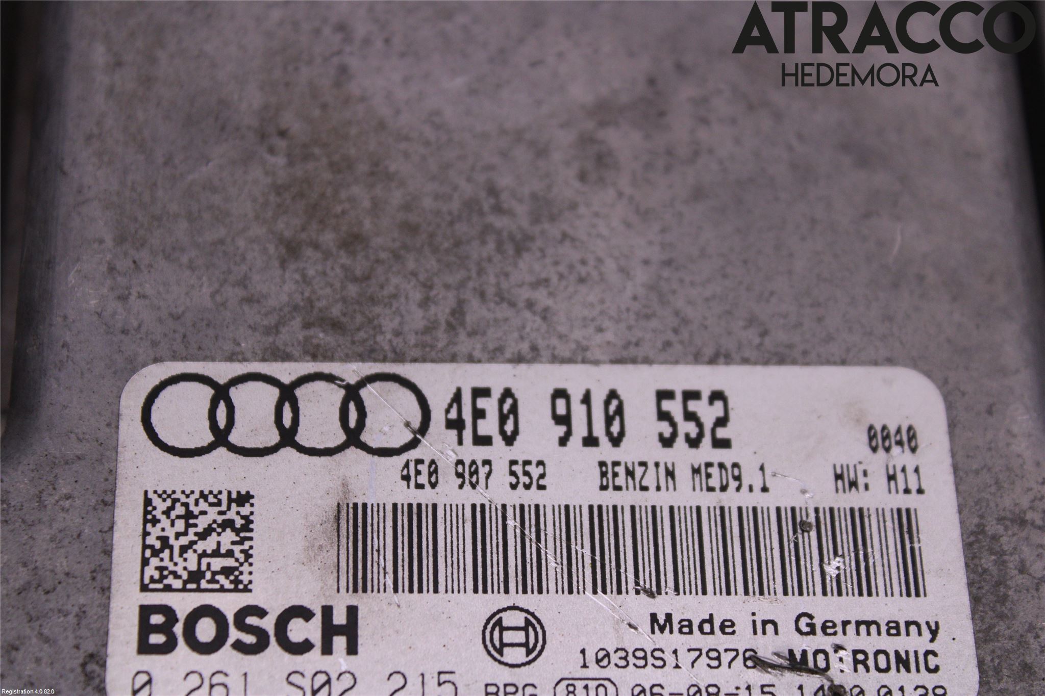 Audi A8/S8 4E  02-09 Styrenhet Insprut Bensin