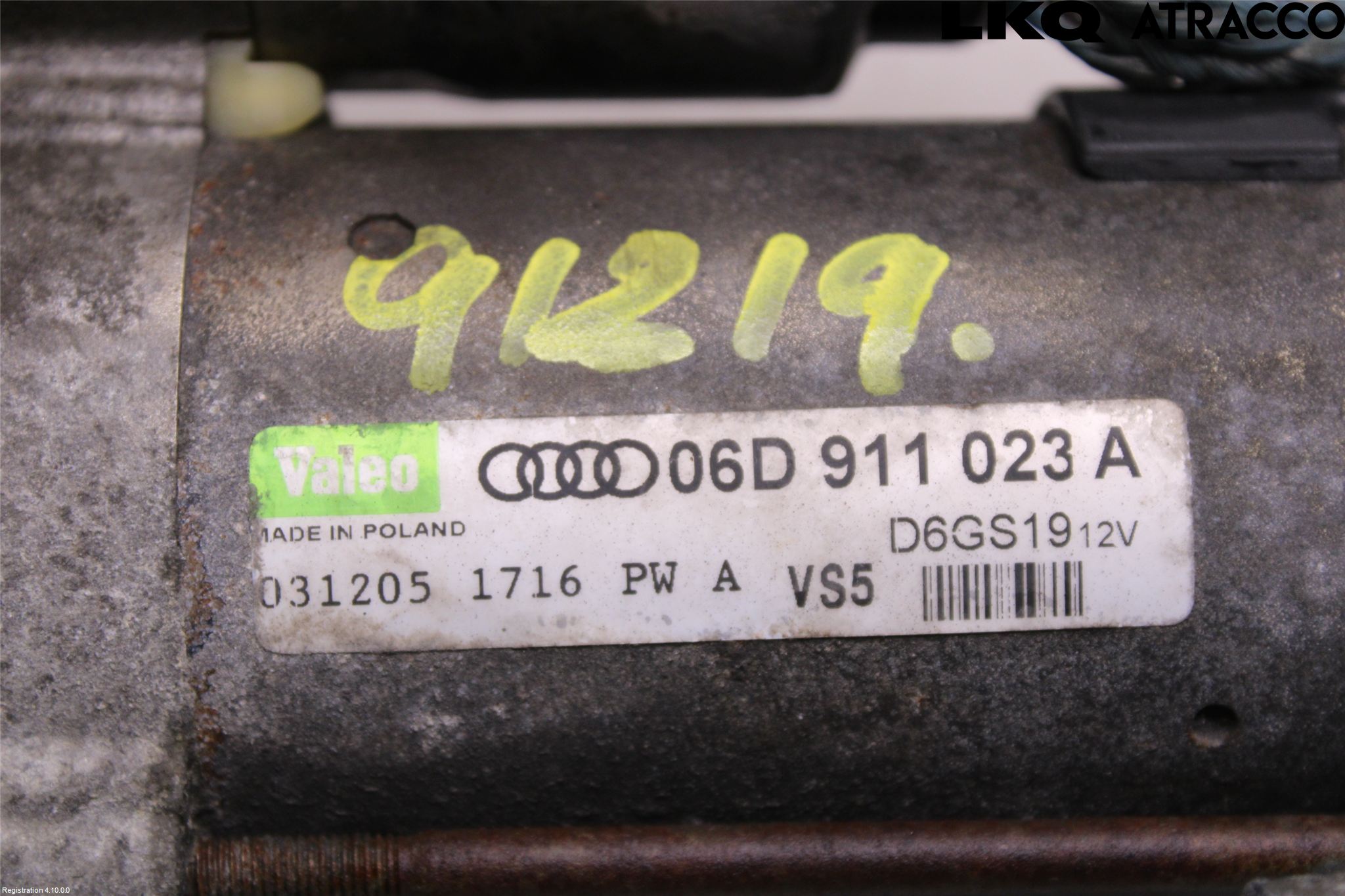 Audi A6/S6     05-11 Startmotor