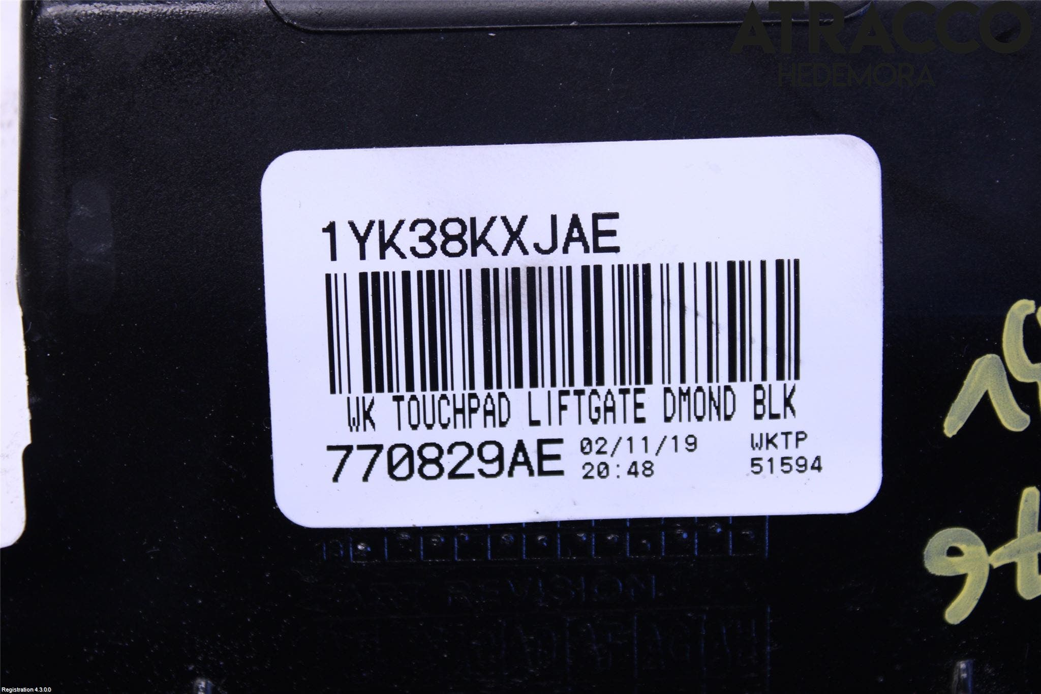 Jeep GRAND CHEROKEE 10-20 Bakluckeöppnare Automatisk