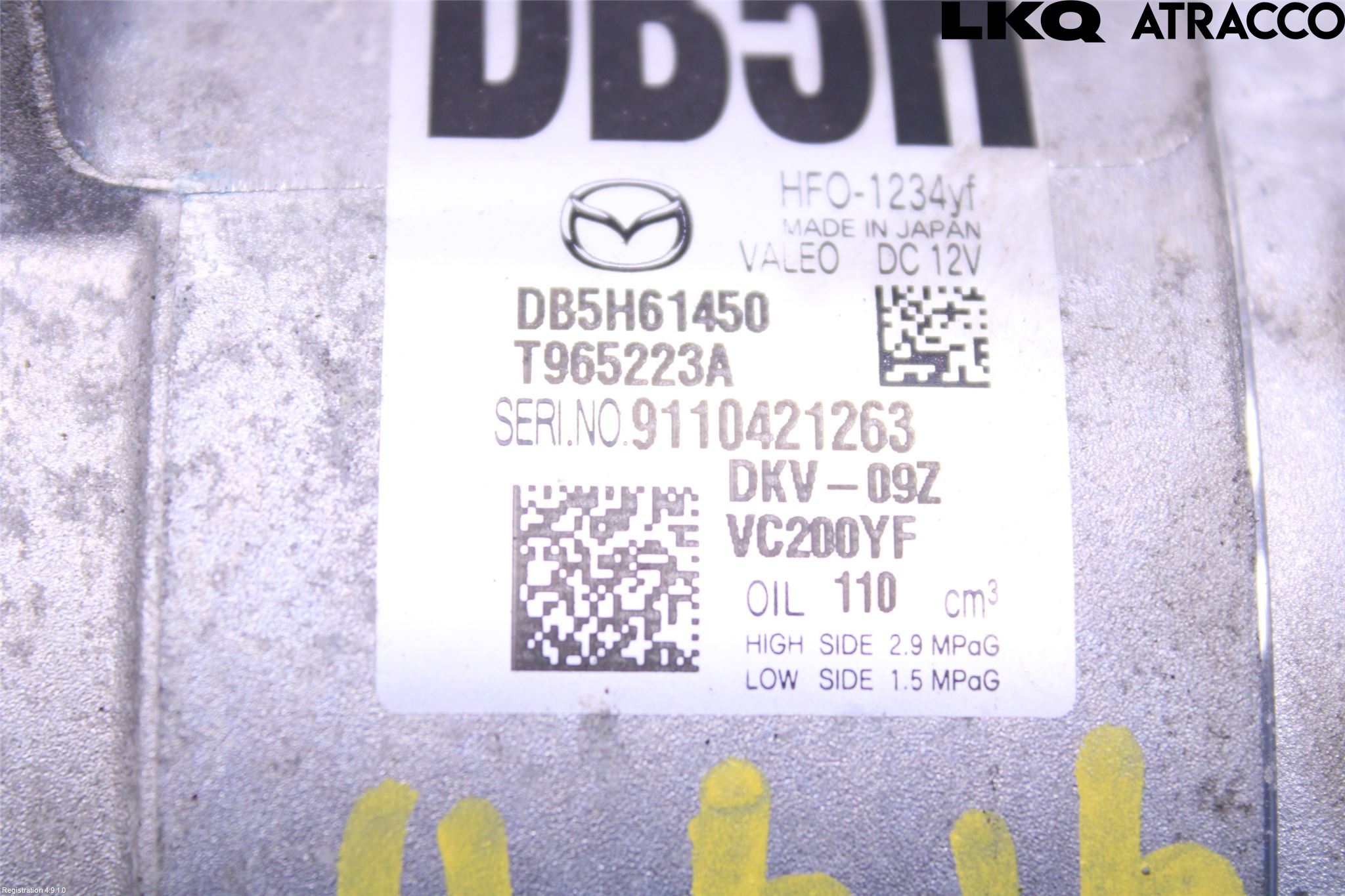 Mazda 2 (DJ) 15-22 Ac Kompressor