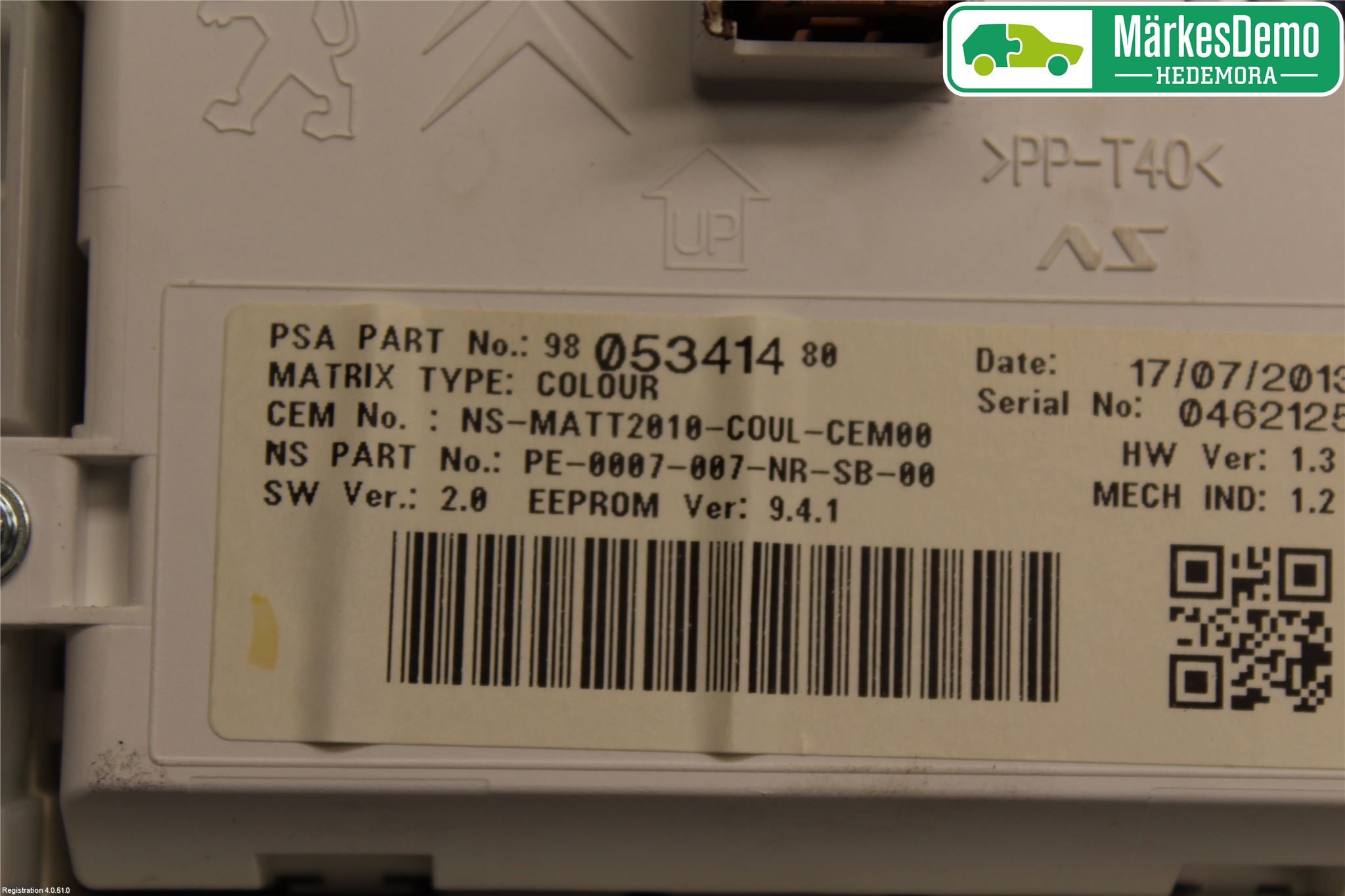 Peugeot 2008 13-20 Instrument Komb