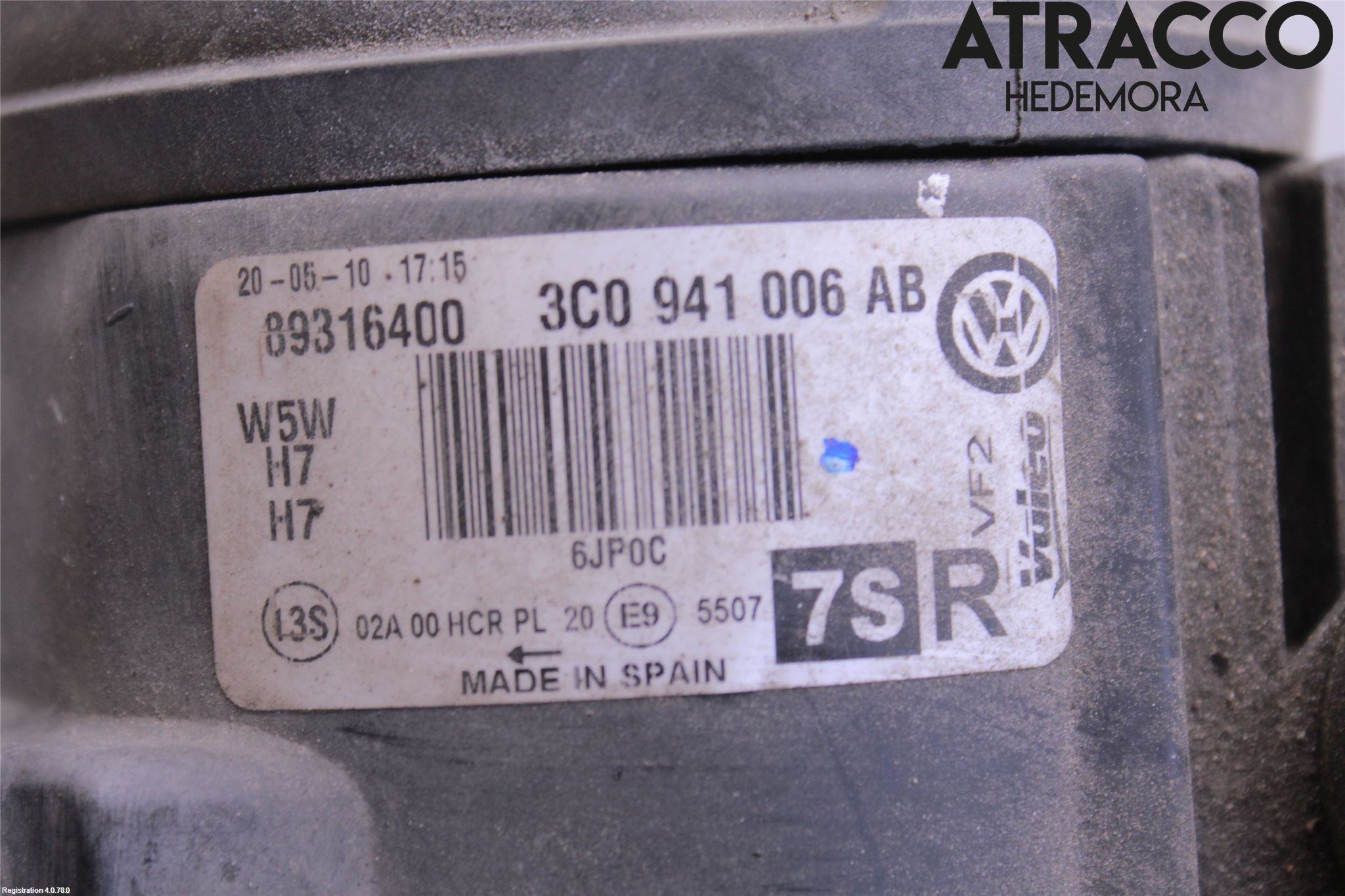 Volkswagen VW PASSAT 05-11 Strålkastare Höger