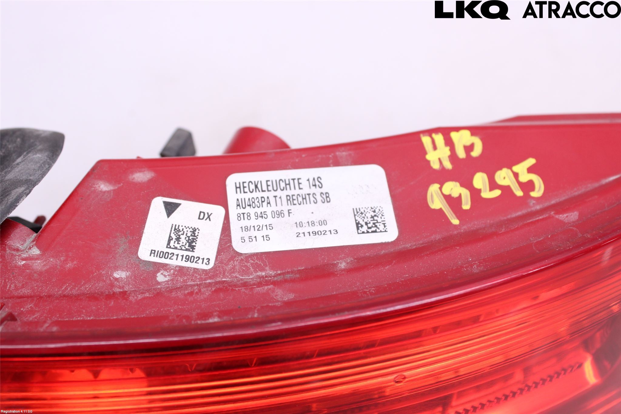 Audi A5 07-16 Bakljus Höger