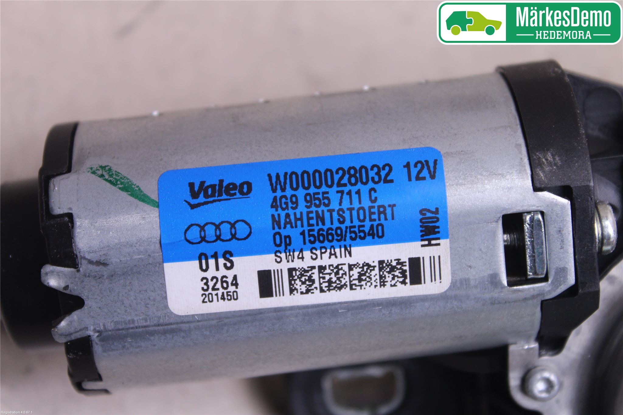 Audi A6/S6 4G 11-18 Torkarmotor Baklucka