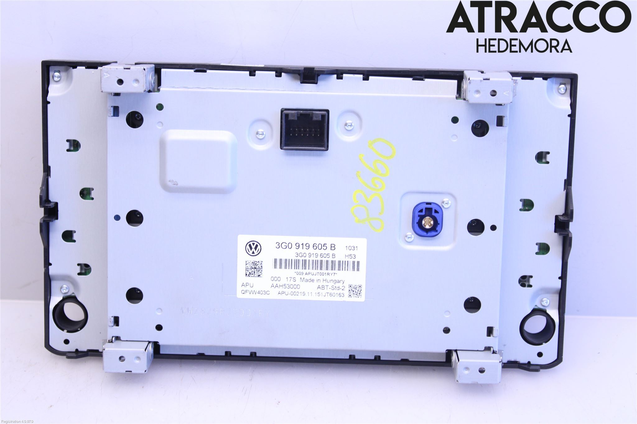 Volkswagen VW PASSAT 15-19 Multifunktionsdisplay