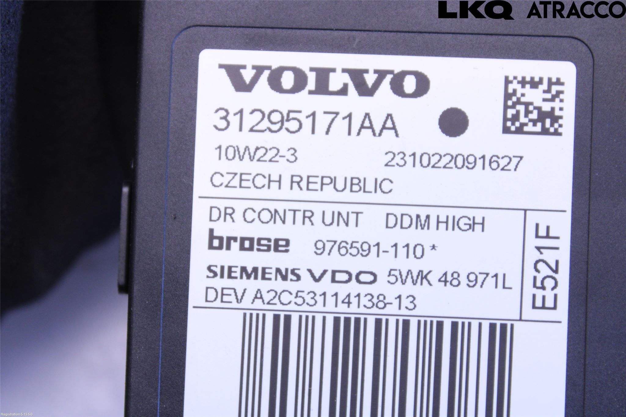 Volvo C30 10-13 Fönsterhissmotor
