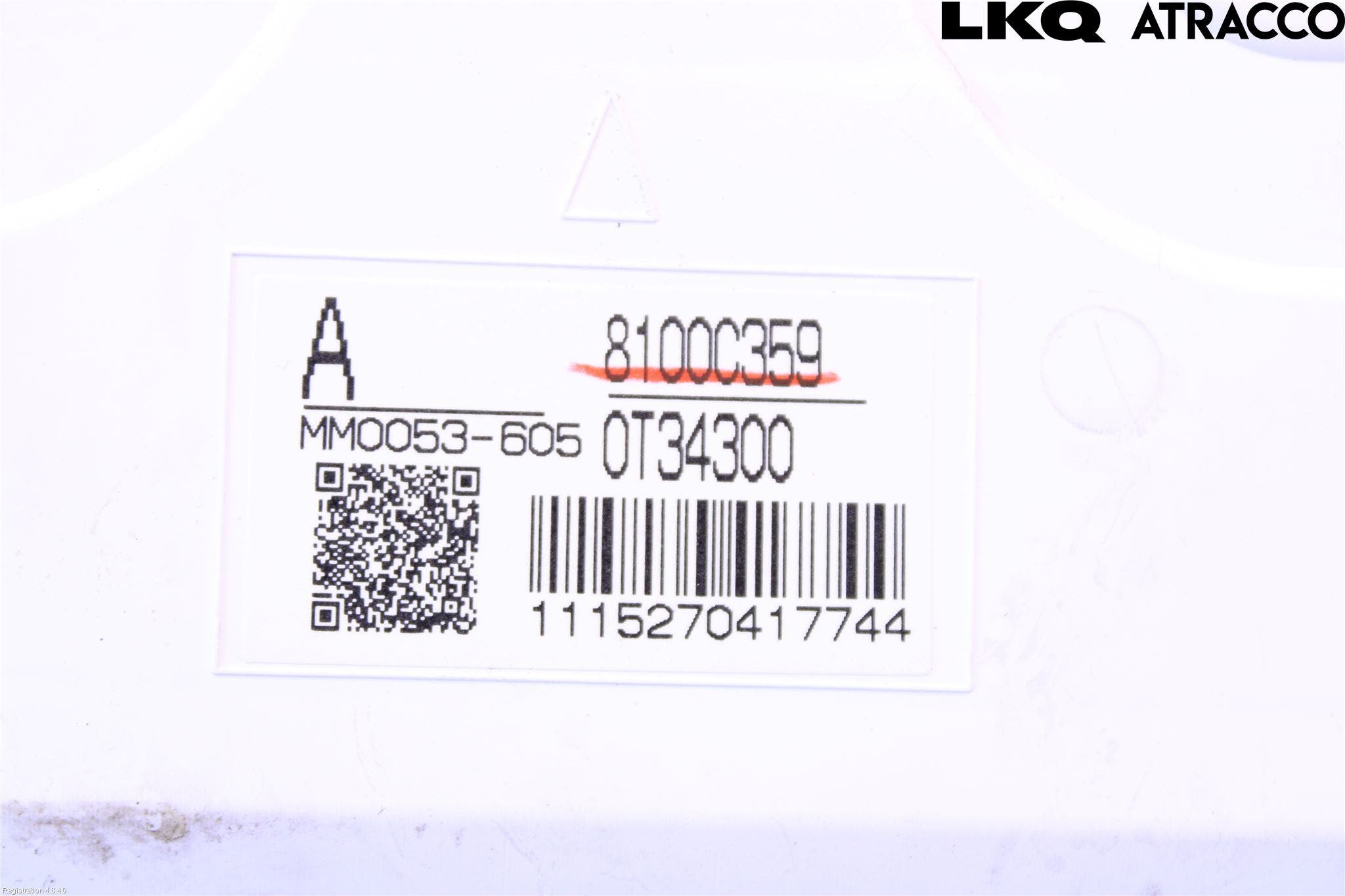 Mitsubishi ASX 10-22 Instrument Komb