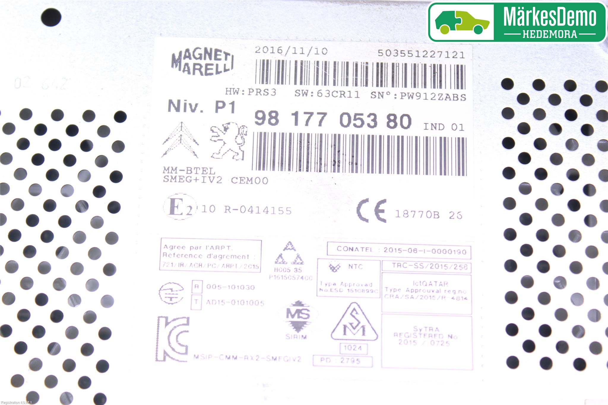 Peugeot 2008 13-20 Cd Radio - Multimediapanel