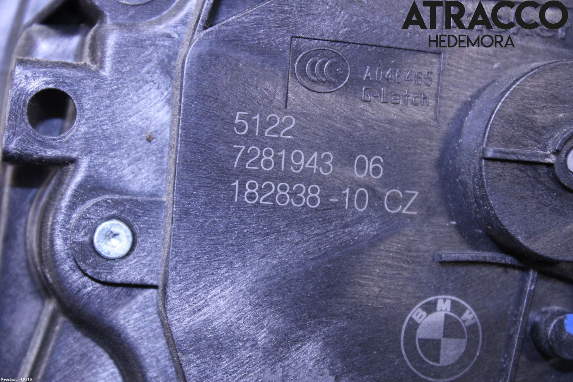 BMW 2 F45 Active Tourer 14-21 Låskista-Dörrlås