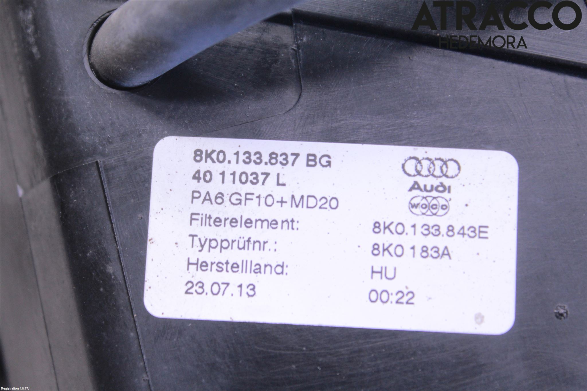 Audi A4 ALLROAD 09-16 Luftrenare