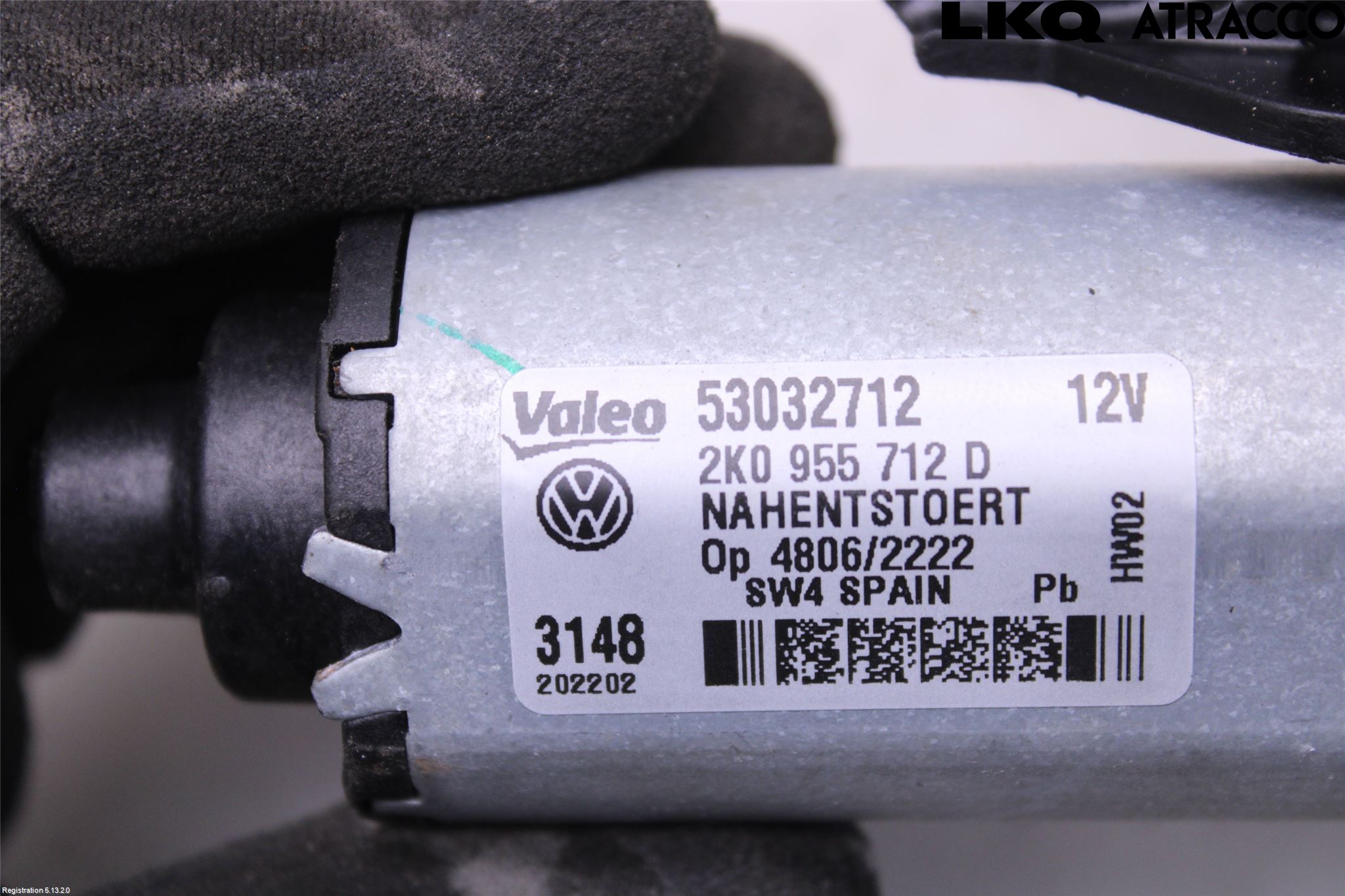 Volkswagen VW CADDY 16-20 Torkarmotor Baklucka