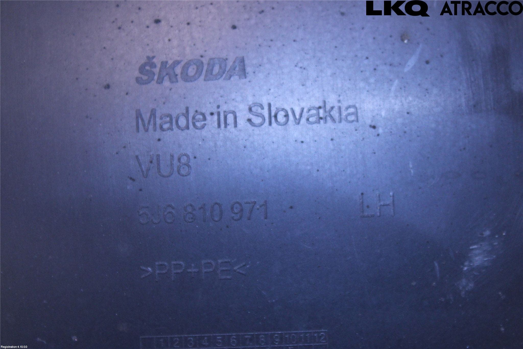 Skoda FABIA 07-14 Skärm Inner