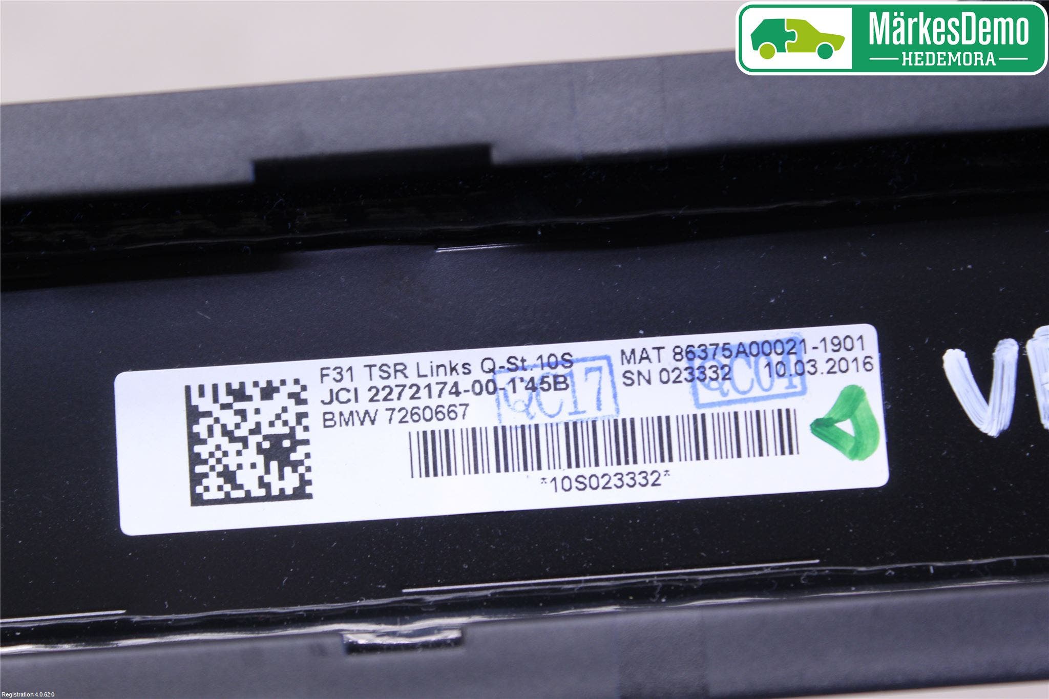 BMW 3 F30/F31/F80 12-19 Solskydd