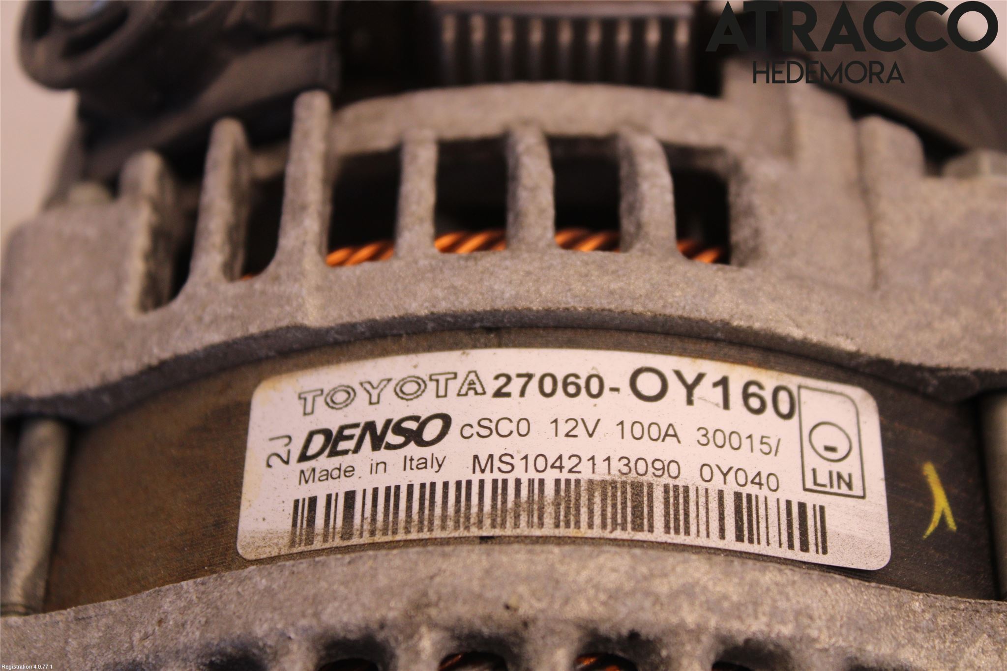 Toyota YARIS XP130 15-20 Generator