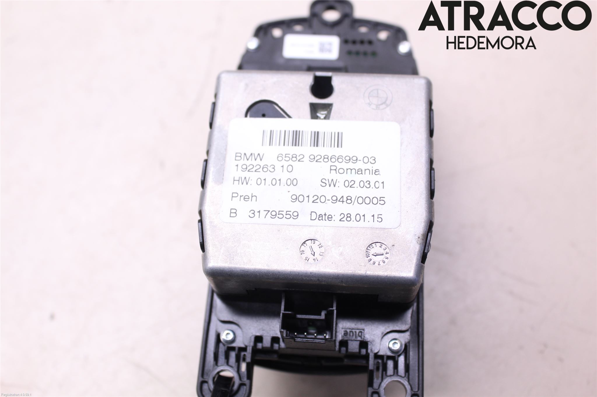 BMW 5 F10/F11/F18 09-17 Strömställare Färddator